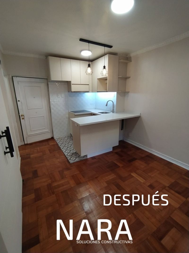 Después: remodelación de cocina en departamento